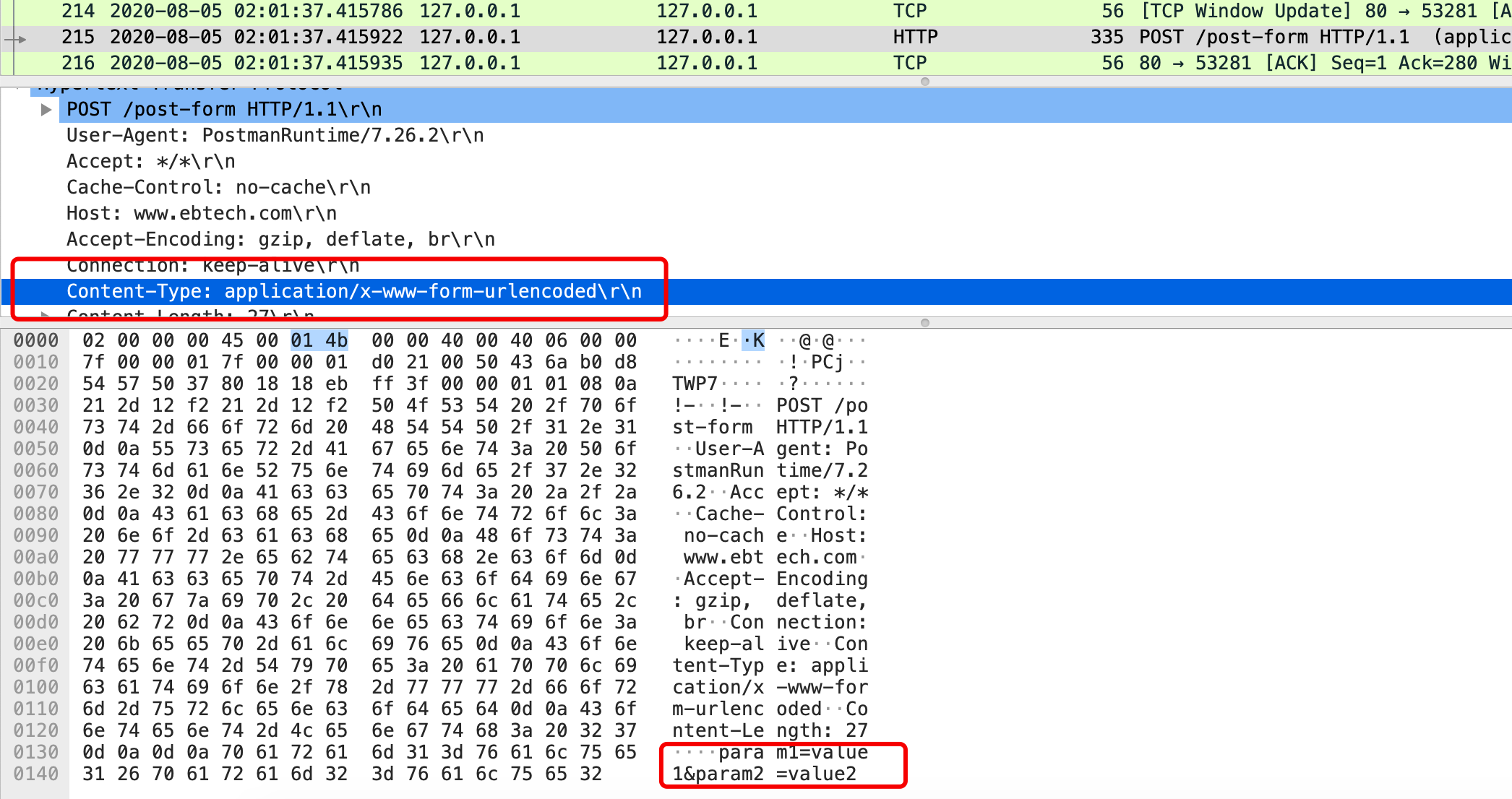 form wireshark